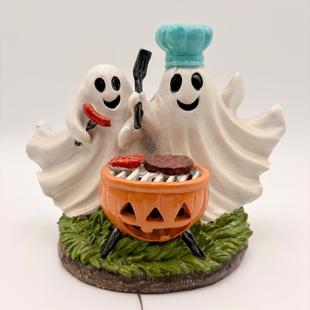 Magical Season Ghost Haunt Halloween Light Up Grilling Ghosts Decor Summerween